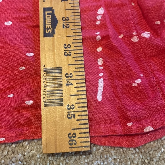 Linen Made in Italy Shift w Pockets Dress Pink & White Size SMALL - Picture 9 of 9